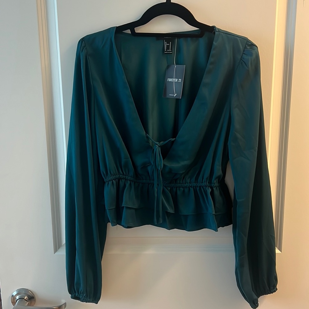 Green blouse